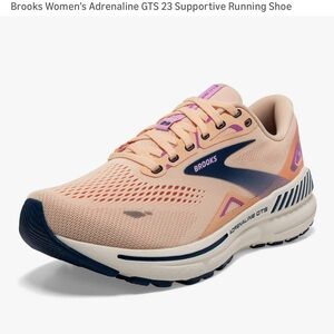 Brooks Women's Peach and Navy Running Shoes